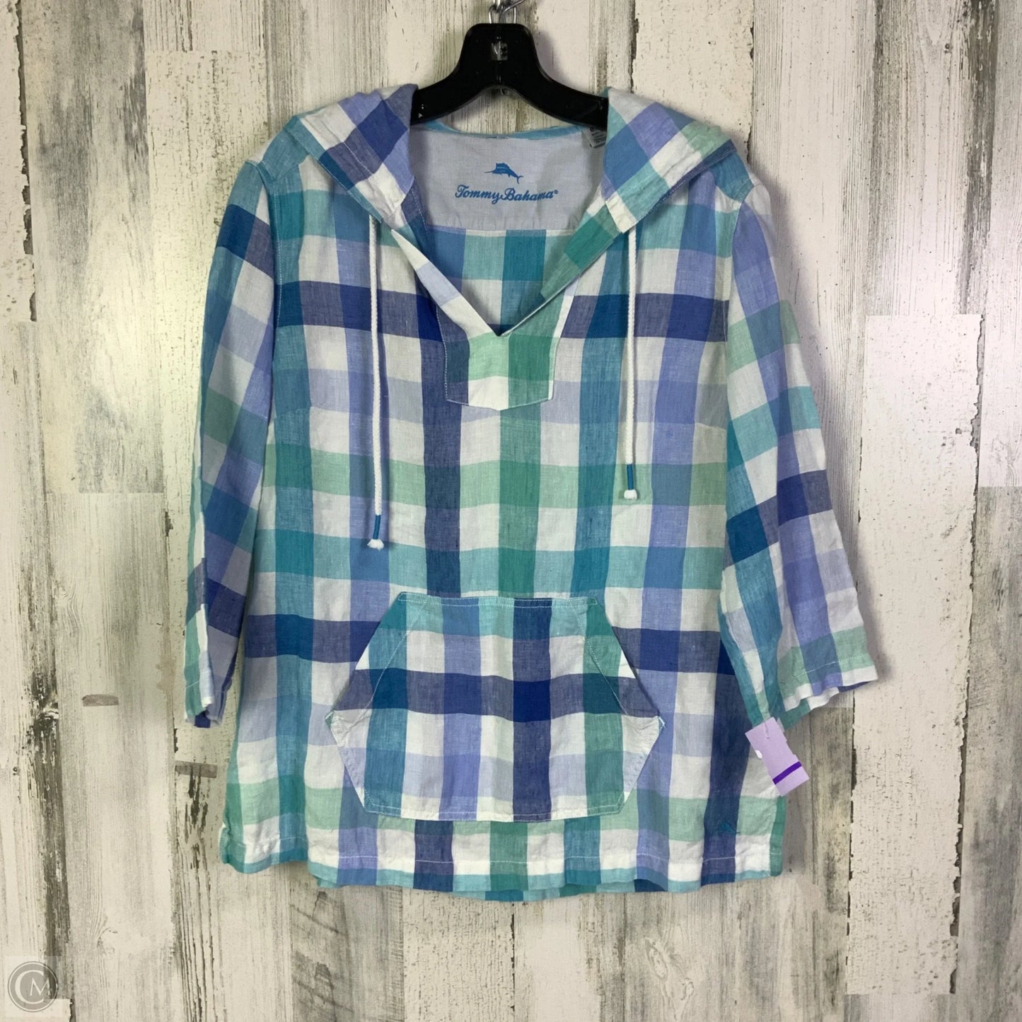 Top 3/4 Sleeve By Tommy Bahama In Blue, Size: M