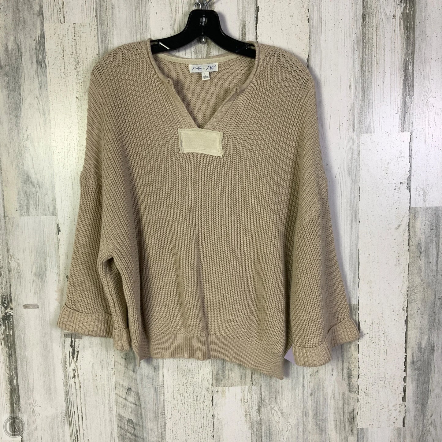Sweater By She + Sky In Tan, Size: L