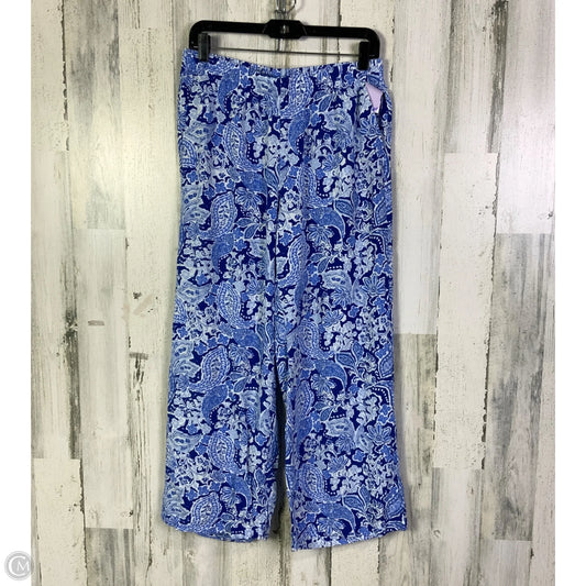 Pants Wide Leg By J. Jill In Blue & White, Size: 4