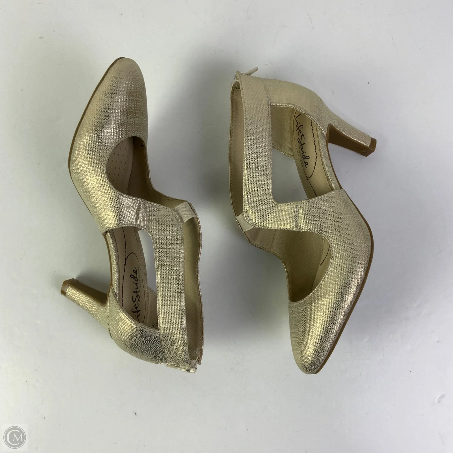Shoes Heels Stiletto By Life Stride In Gold, Size: 6.5