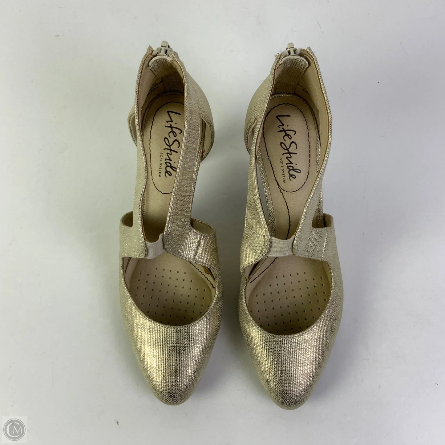 Shoes Heels Stiletto By Life Stride In Gold, Size: 6.5
