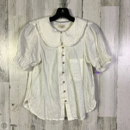 Top Short Sleeve By Pilcro In White, Size: S