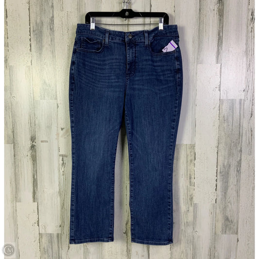 Jeans Straight By Not Your Daughters Jeans In Blue Denim, Size: 16