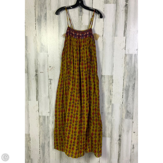 Dress Casual Midi By Free People In Yellow, Size: Xs