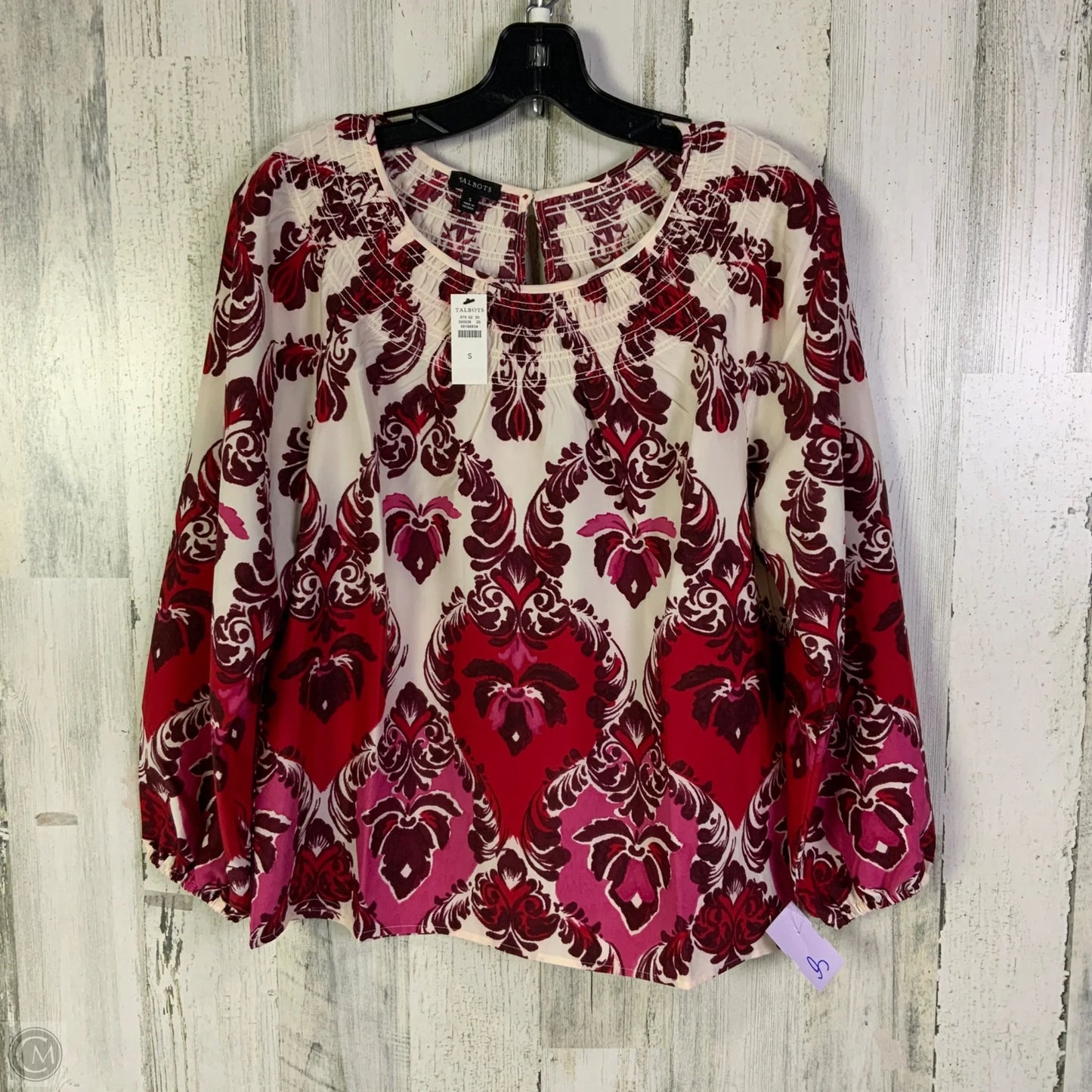 Top 3/4 Sleeve By Talbots In Pink, Size: S