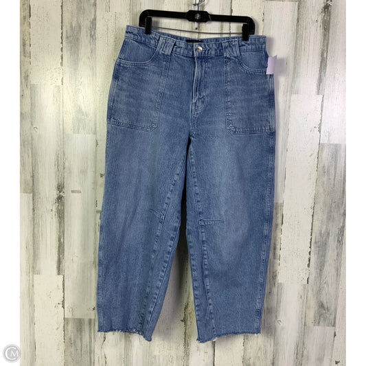 Jeans Wide Leg By Free Assembly In Blue Denim, Size: 14