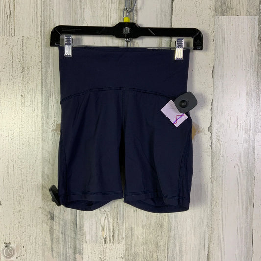 Athletic Shorts By Lululemon In Navy, Size: 4