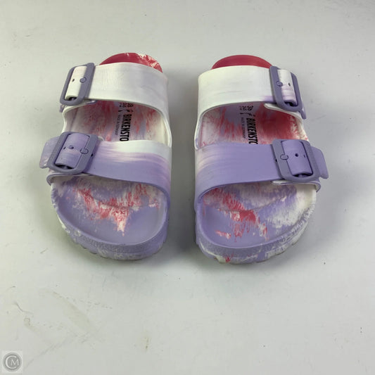 Sandals Flats By Birkenstock In Purple, Size: 7