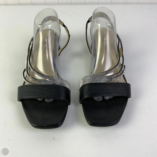 Sandals Heels Kitten By Life Stride In Black, Size: 12