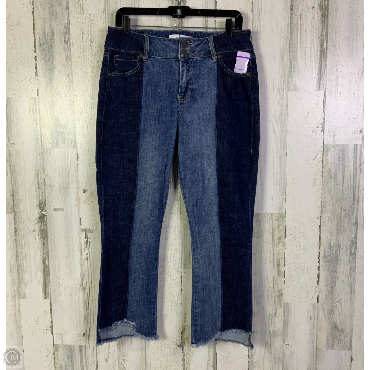 Jeans Cropped By Cabi In Blue Denim, Size: 10