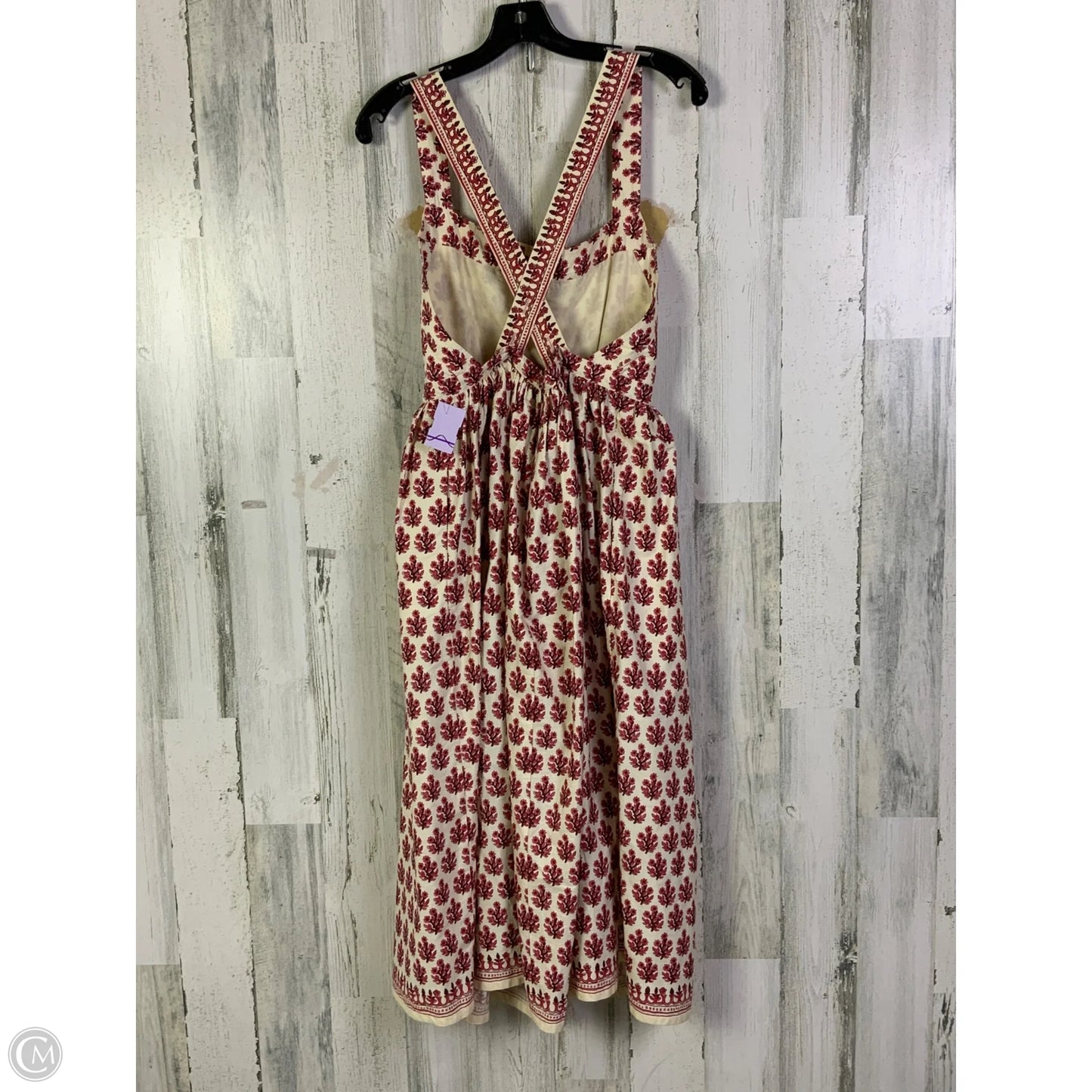 Dress Casual Short By J. Crew In Cream & Red, Size: M