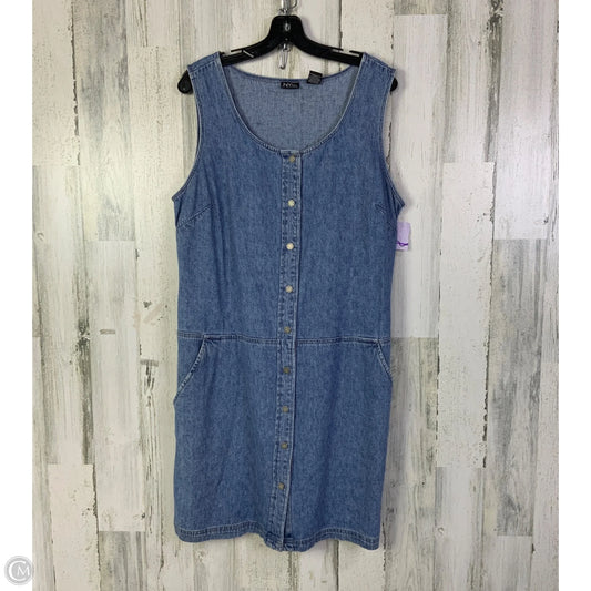 Dress Casual Short By New York And Co In Blue Denim, Size: L