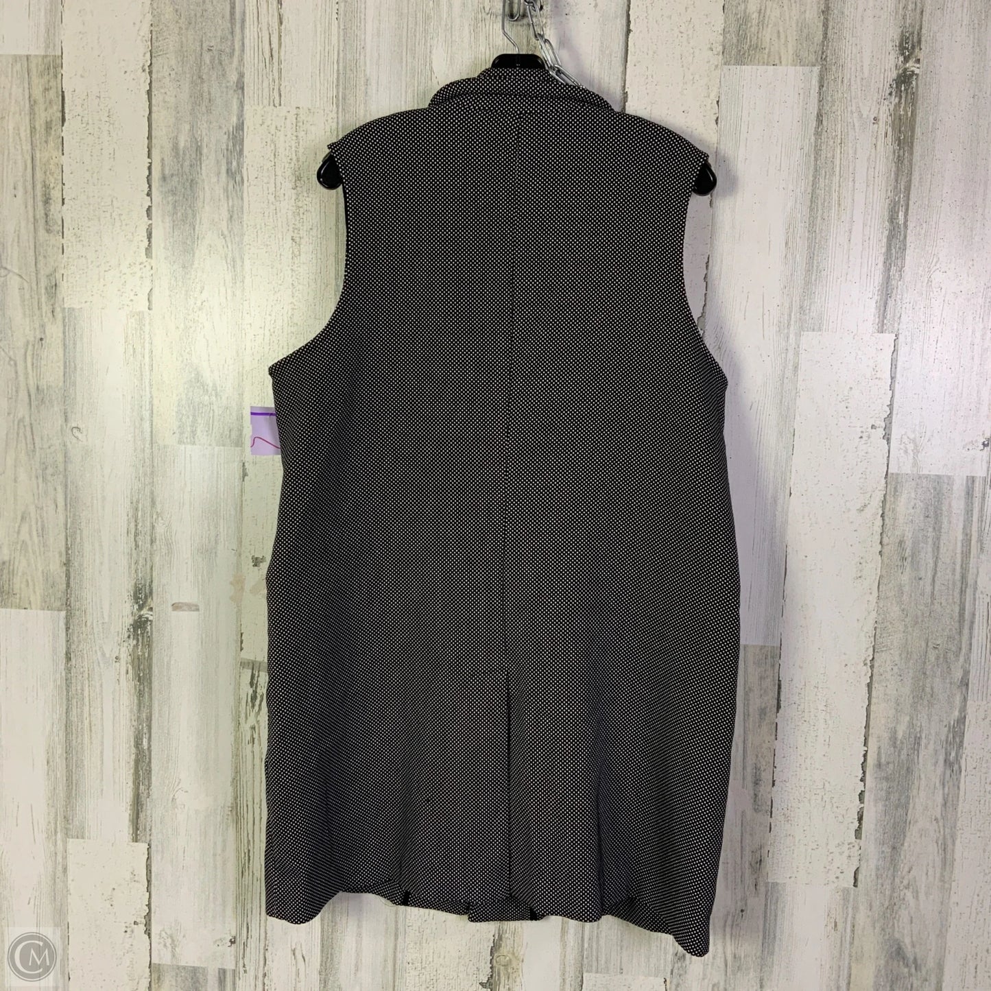 Blazer By Adrianna Papell In Black & White, Size: Xl