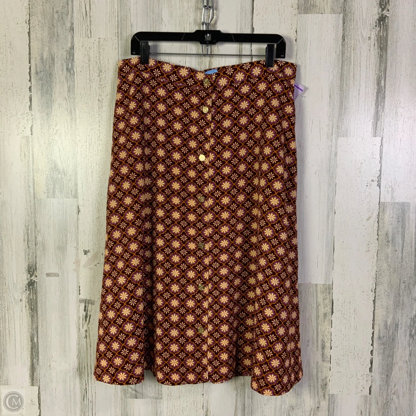 Skirt Midi By Draper James In Brown, Size: 16