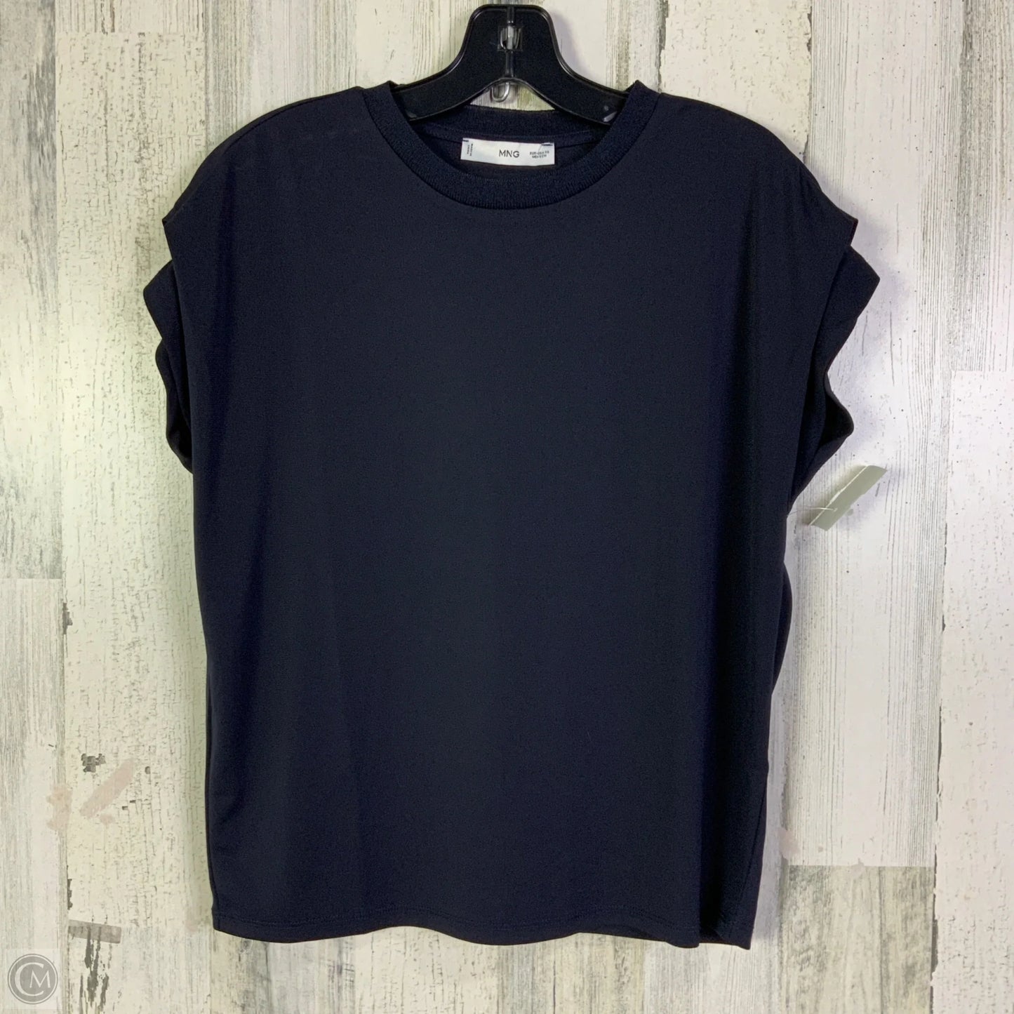 Top Short Sleeve By Mng In Navy, Size: Xs