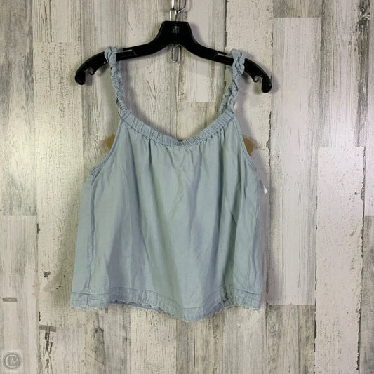 Top Sleeveless By Cloth & Stone In Blue, Size: M