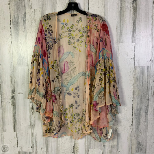Kimono By Clothes Mentor In Peach, Size: Osfm
