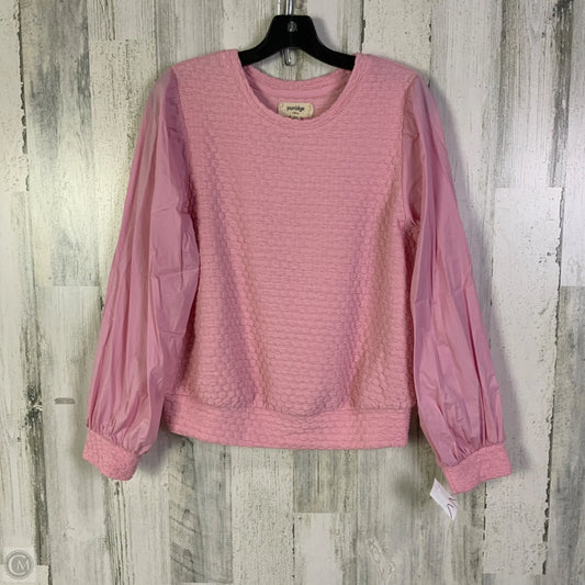 Top Long Sleeve By Porridge In Pink, Size: M