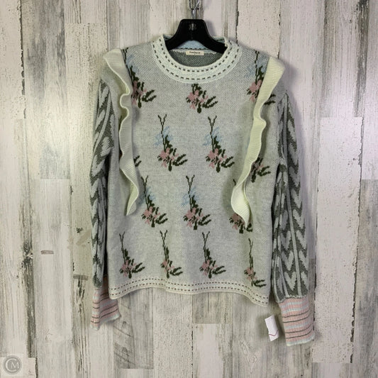 Sweater By Sunday Up In Green & White, Size: M