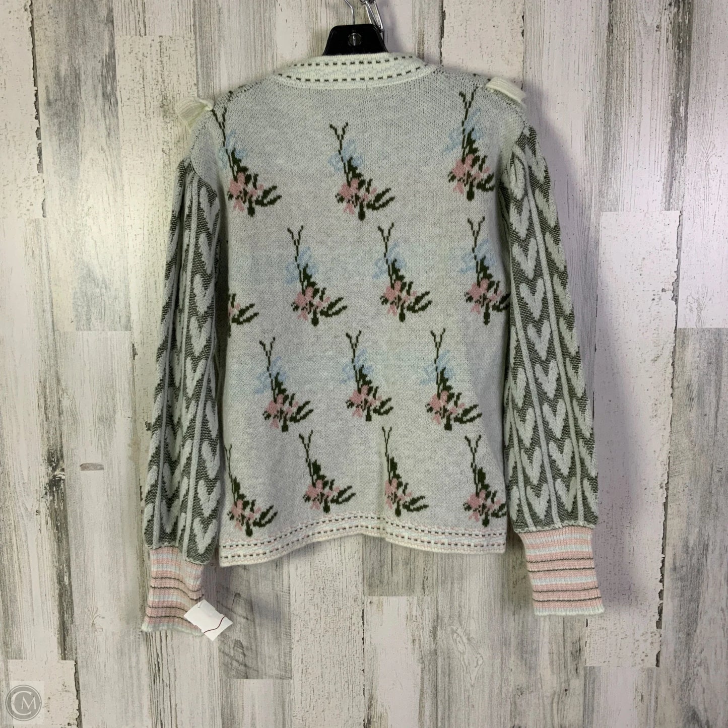 Sweater By Sunday Up In Green & White, Size: M