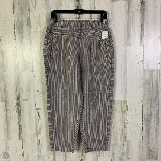 Pants Linen By Anthropologie In Brown & White, Size: 4