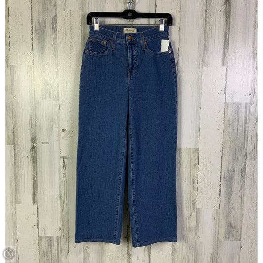 Pants Wide Leg By Madewell In Blue Denim, Size: 0p