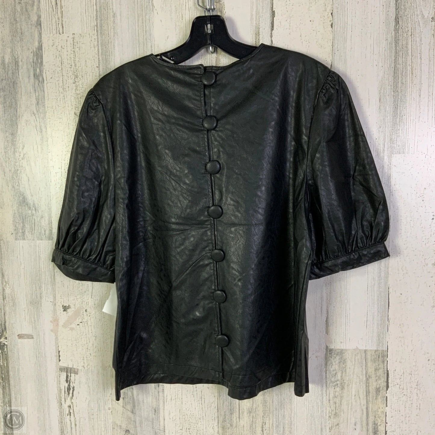 Top Short Sleeve By Who What Wear In Black, Size: L
