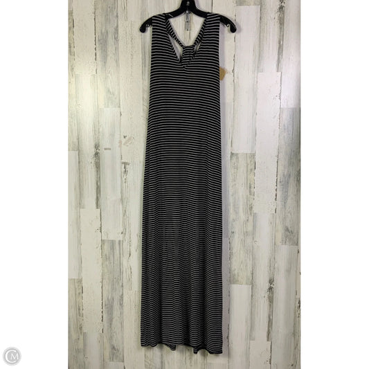 Dress Casual Midi By Athleta In Black & White, Size: L