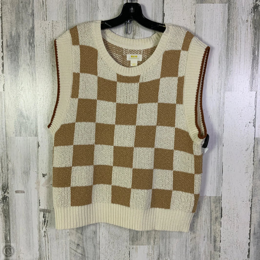 Vest Sweater By Maeve In Cream, Size: Xxs