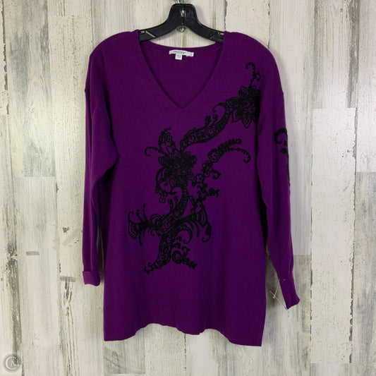 Sweater By Chicos In Purple, Size: M