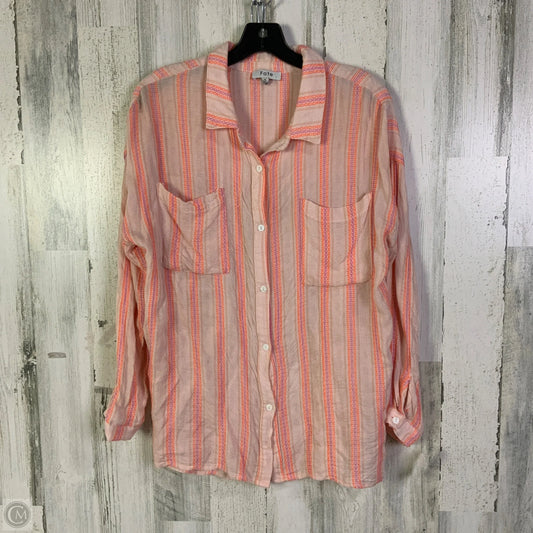 Top Long Sleeve By Fate In Pink, Size: S