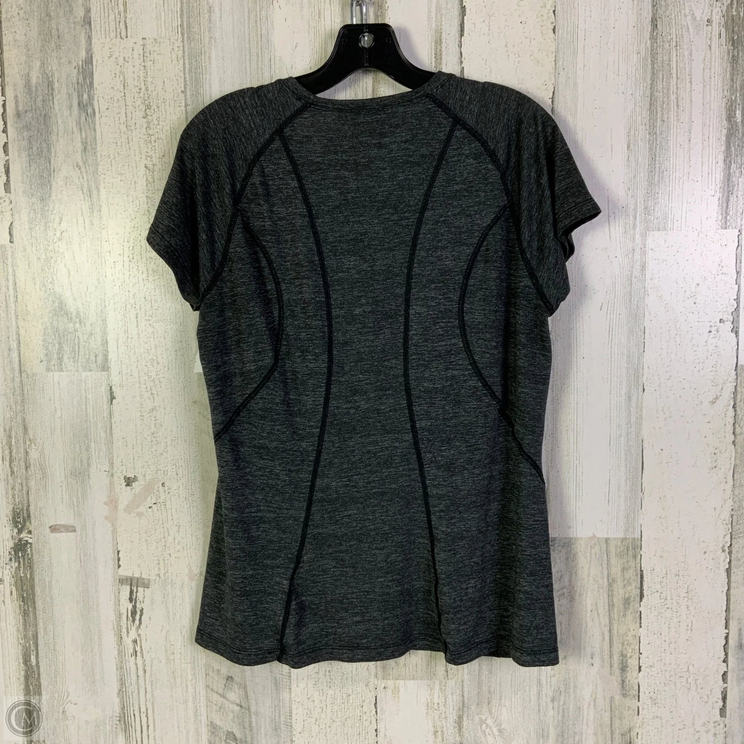 Athletic Top Short Sleeve By The North Face In Grey, Size: L