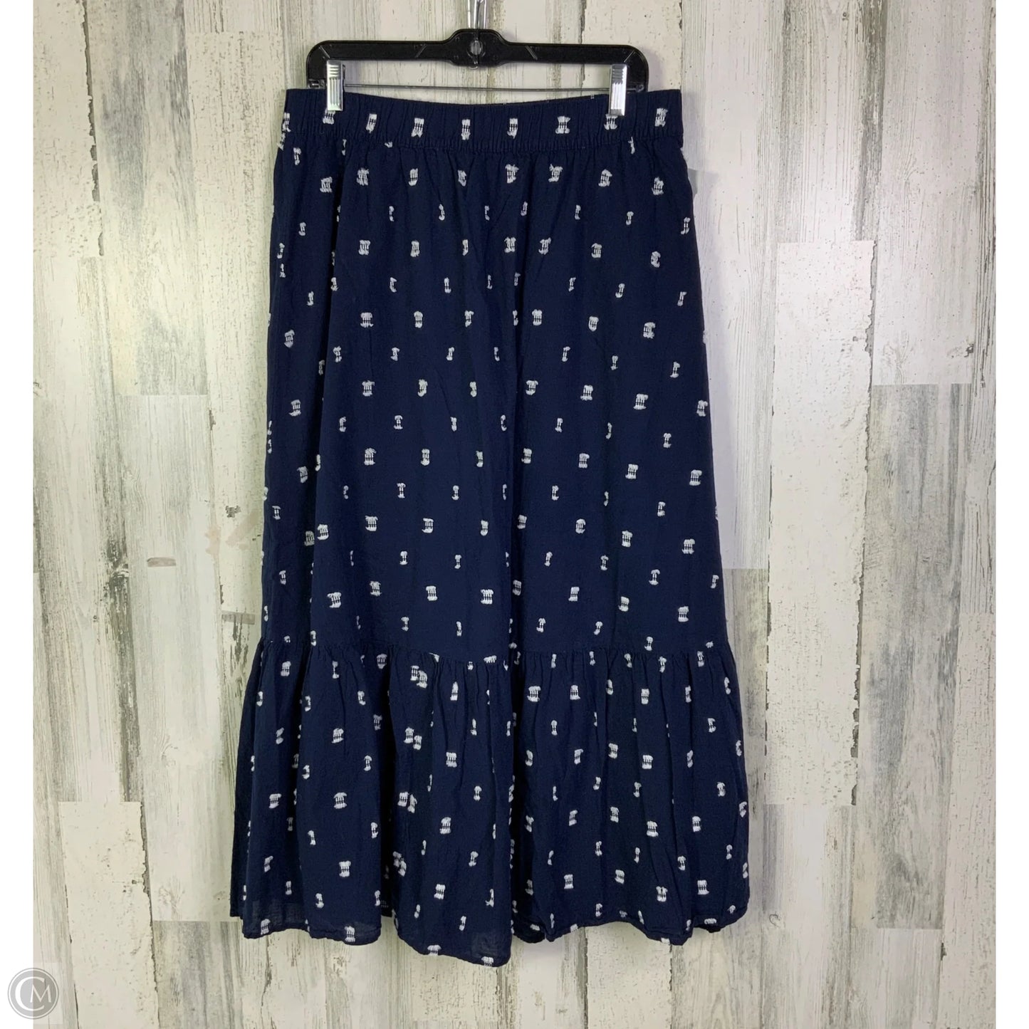 Skirt Midi By Loft In Navy, Size: 12
