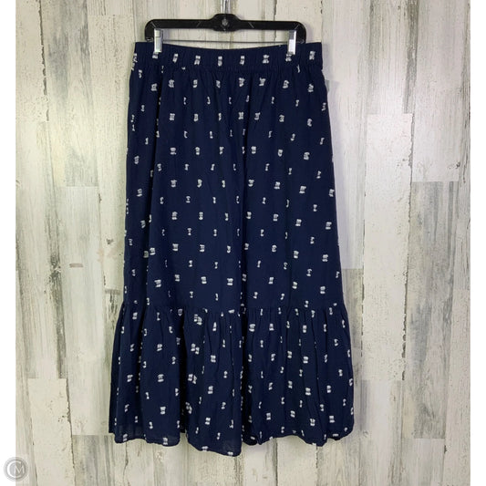 Skirt Midi By Loft In Navy, Size: 12