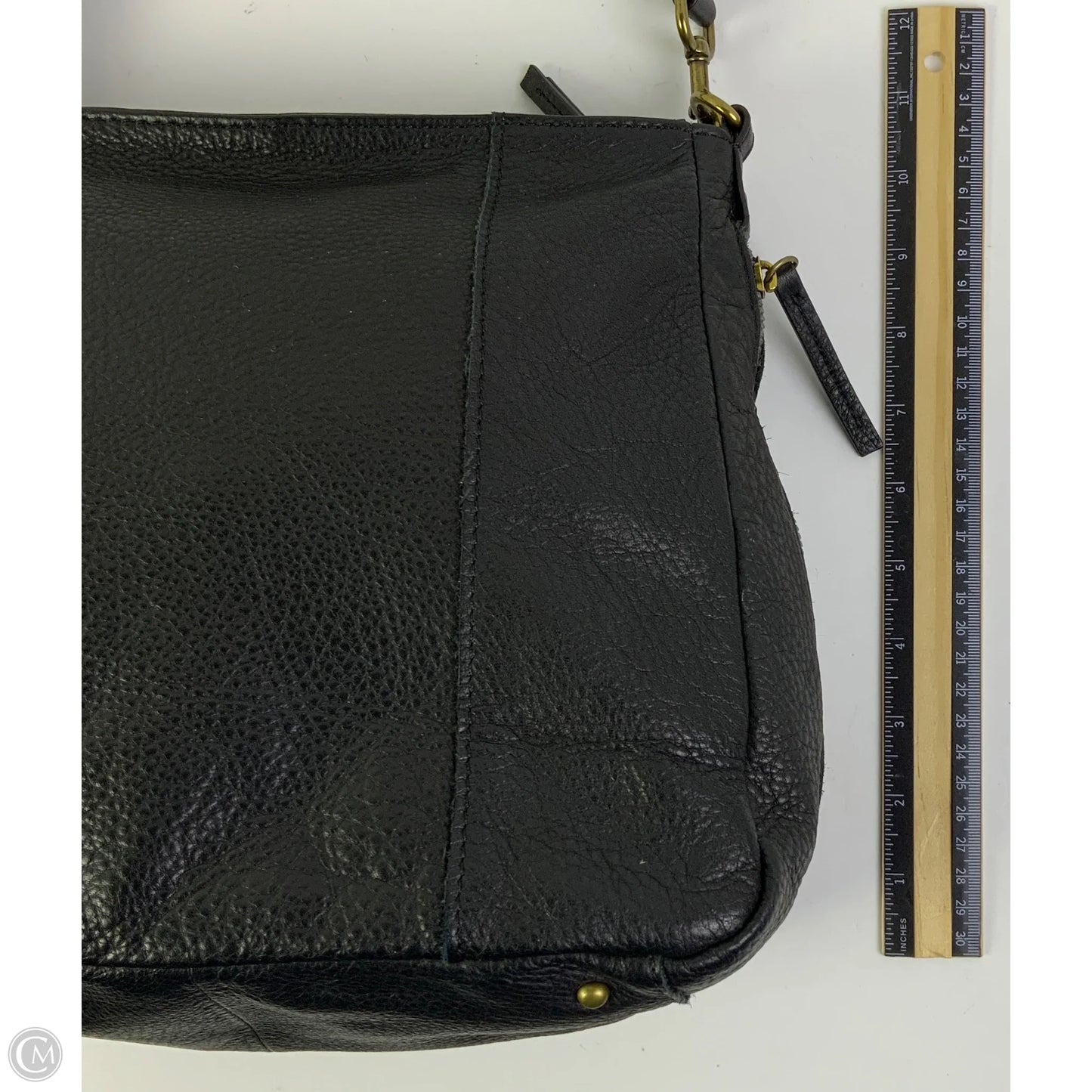 Handbag Leather By Clothes Mentor, Size: Medium