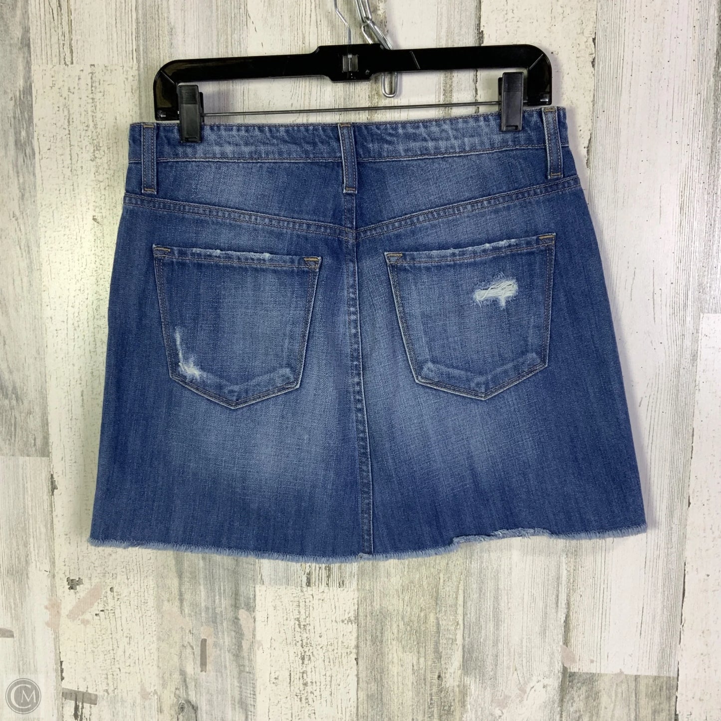Skirt Mini & Short By Flying Monkey In Blue Denim, Size: 6