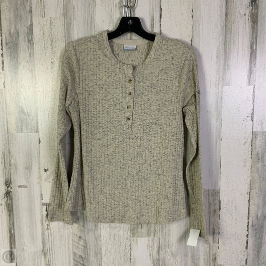 Top Long Sleeve By Columbia In Cream, Size: L