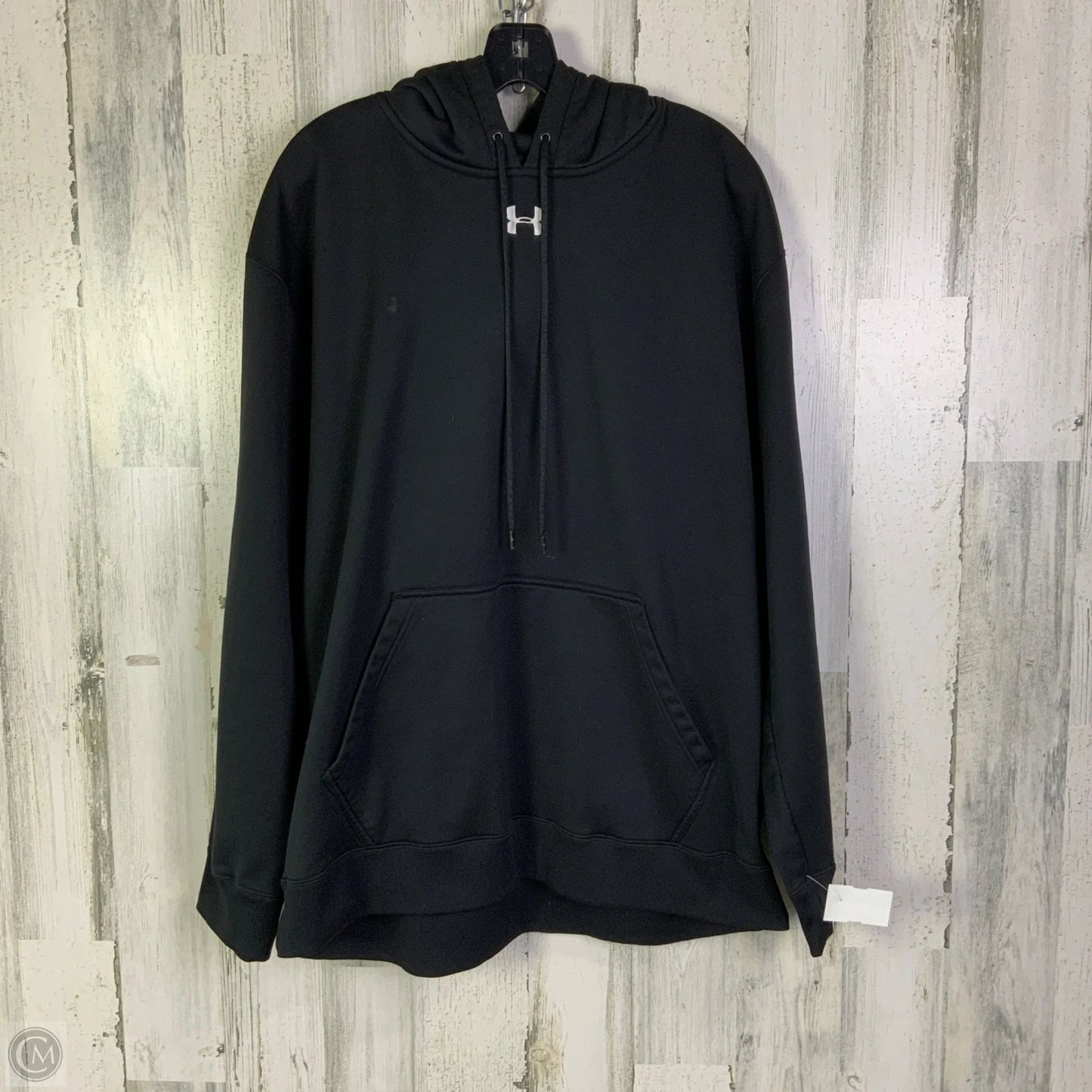 Athletic Sweatshirt Hoodie By Under Armour In Black, Size: Xxl