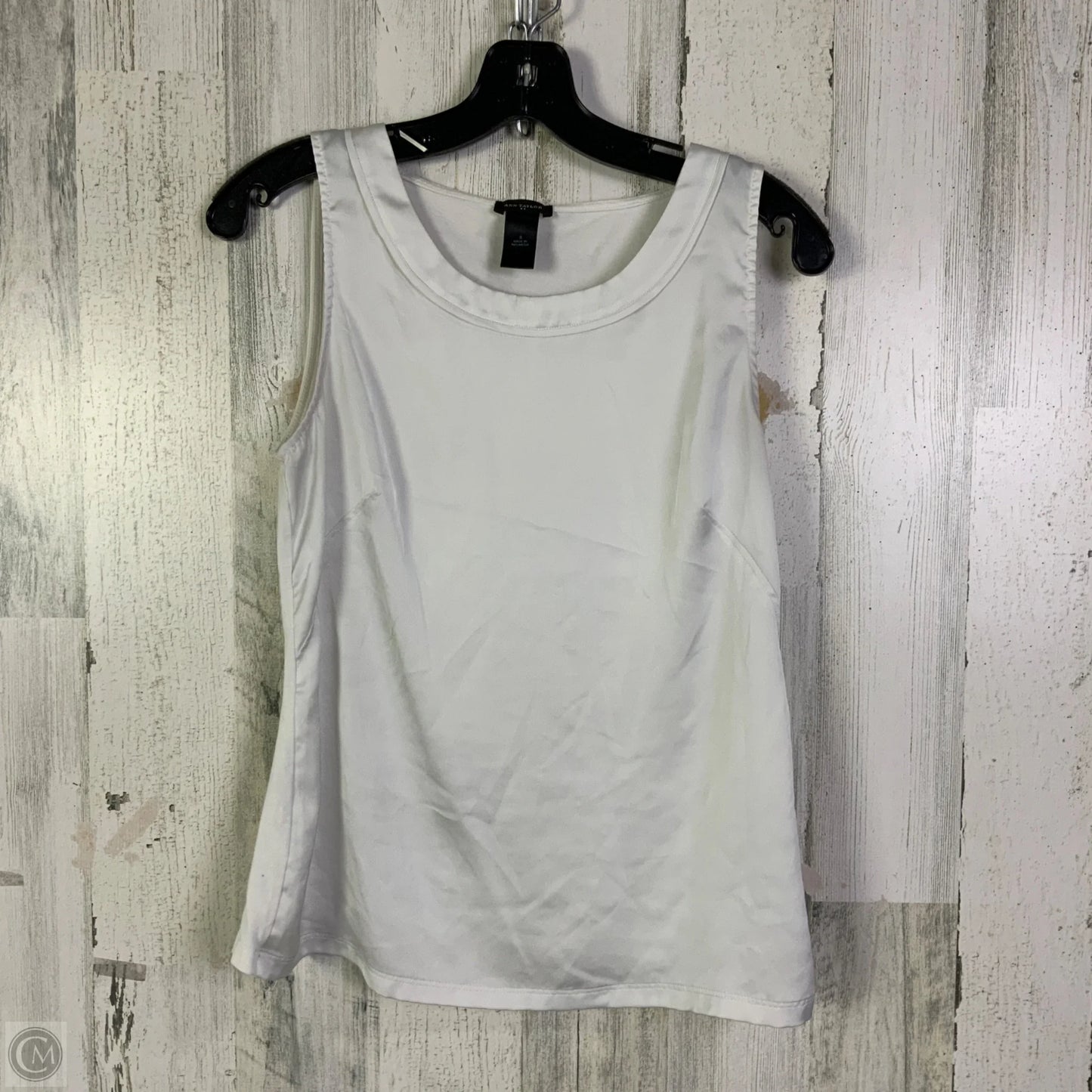 Top Sleeveless By Ann Taylor In White, Size: S