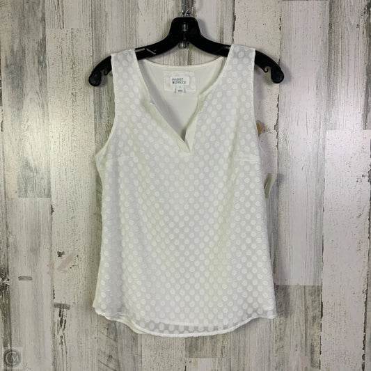 Top Sleeveless By Market & Spruce In White, Size: S
