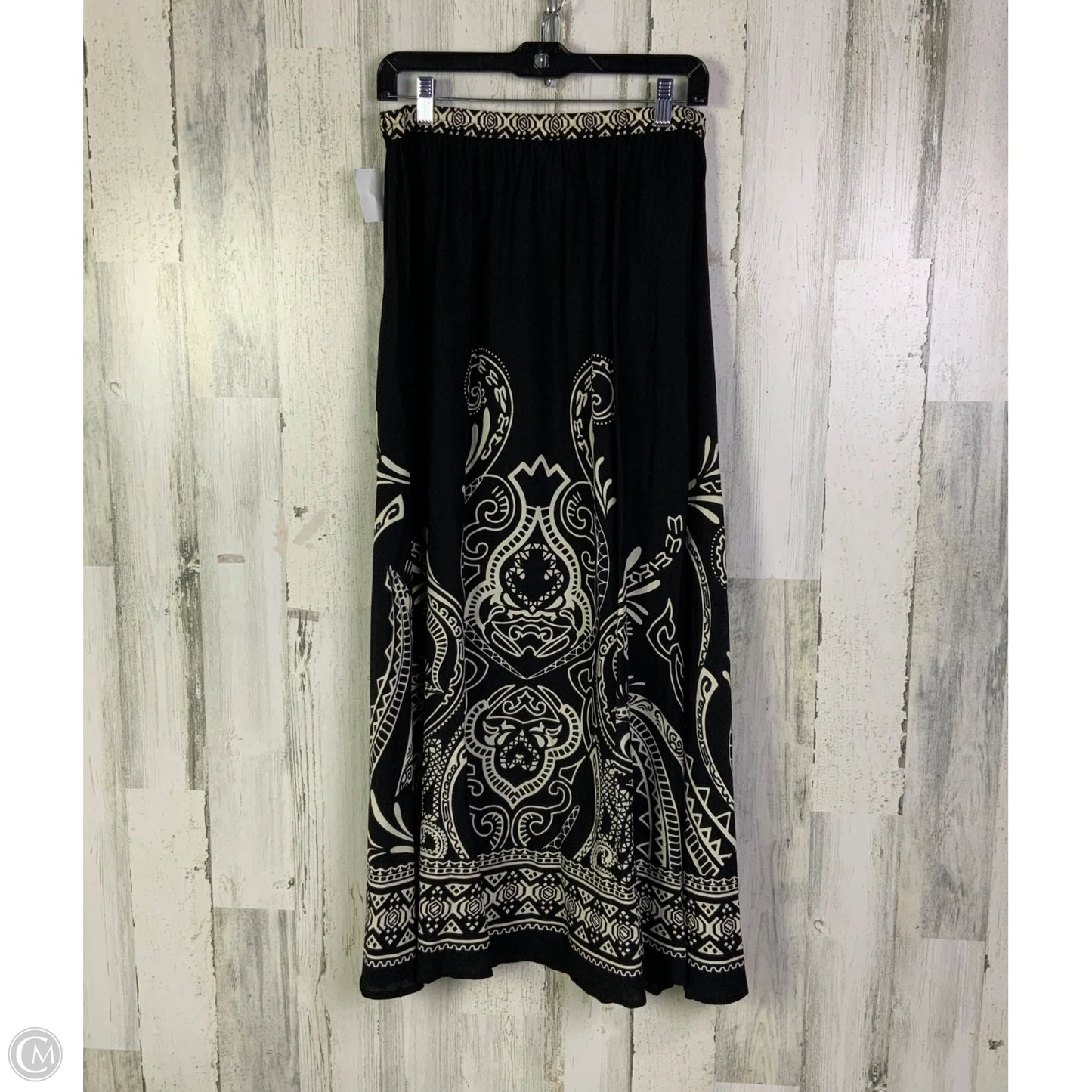 Skirt Maxi By Westport In Black & Cream, Size: 8