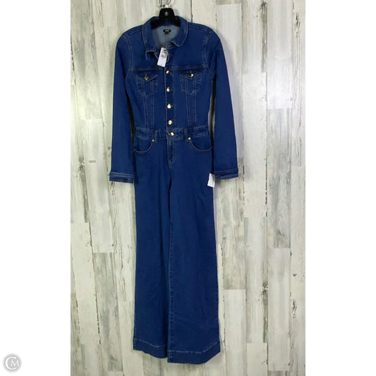 Jumpsuit By Express In Blue Denim, Size: Xs