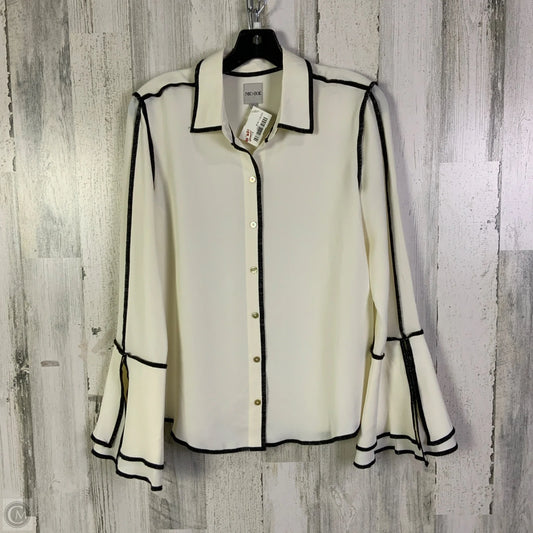 Top 3/4 Sleeve By Nic + Zoe In Cream, Size: S