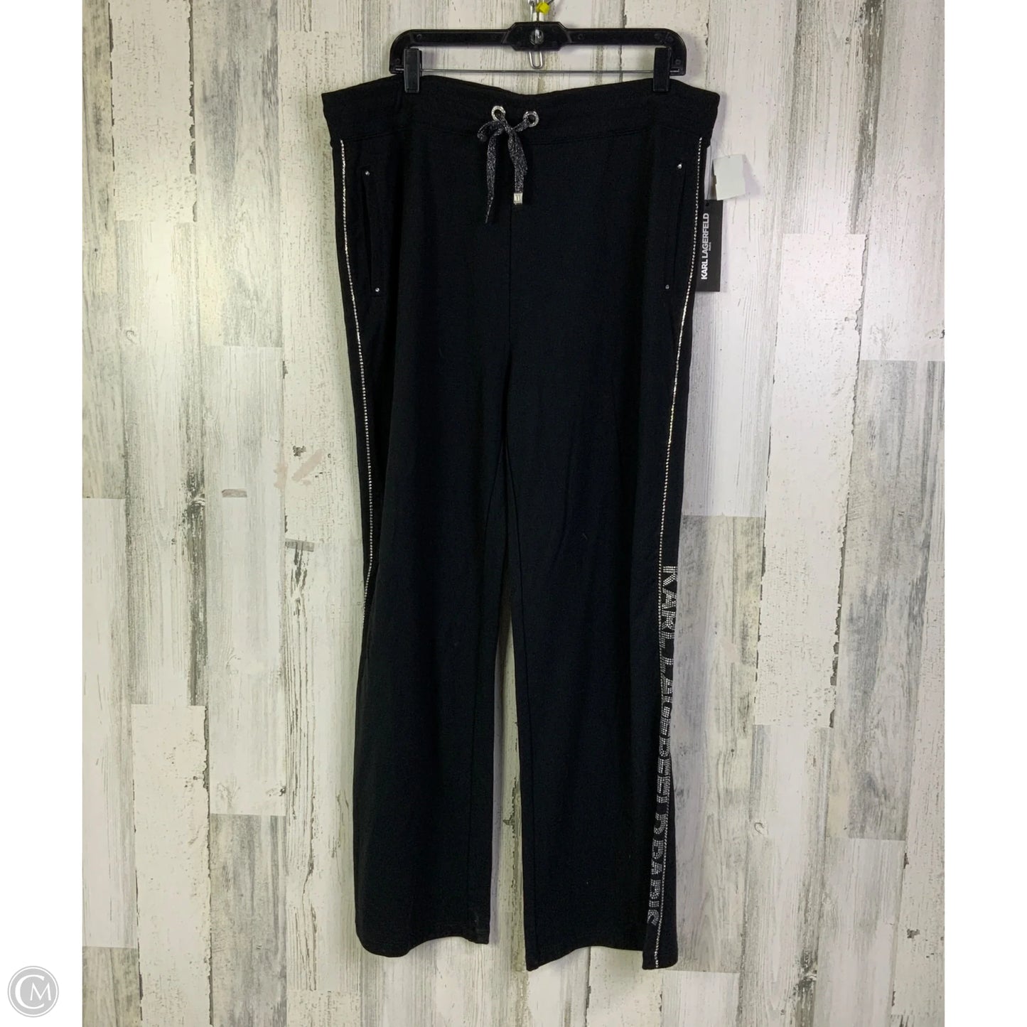 Pants Designer By Karl Lagerfeld In Black, Size: 16