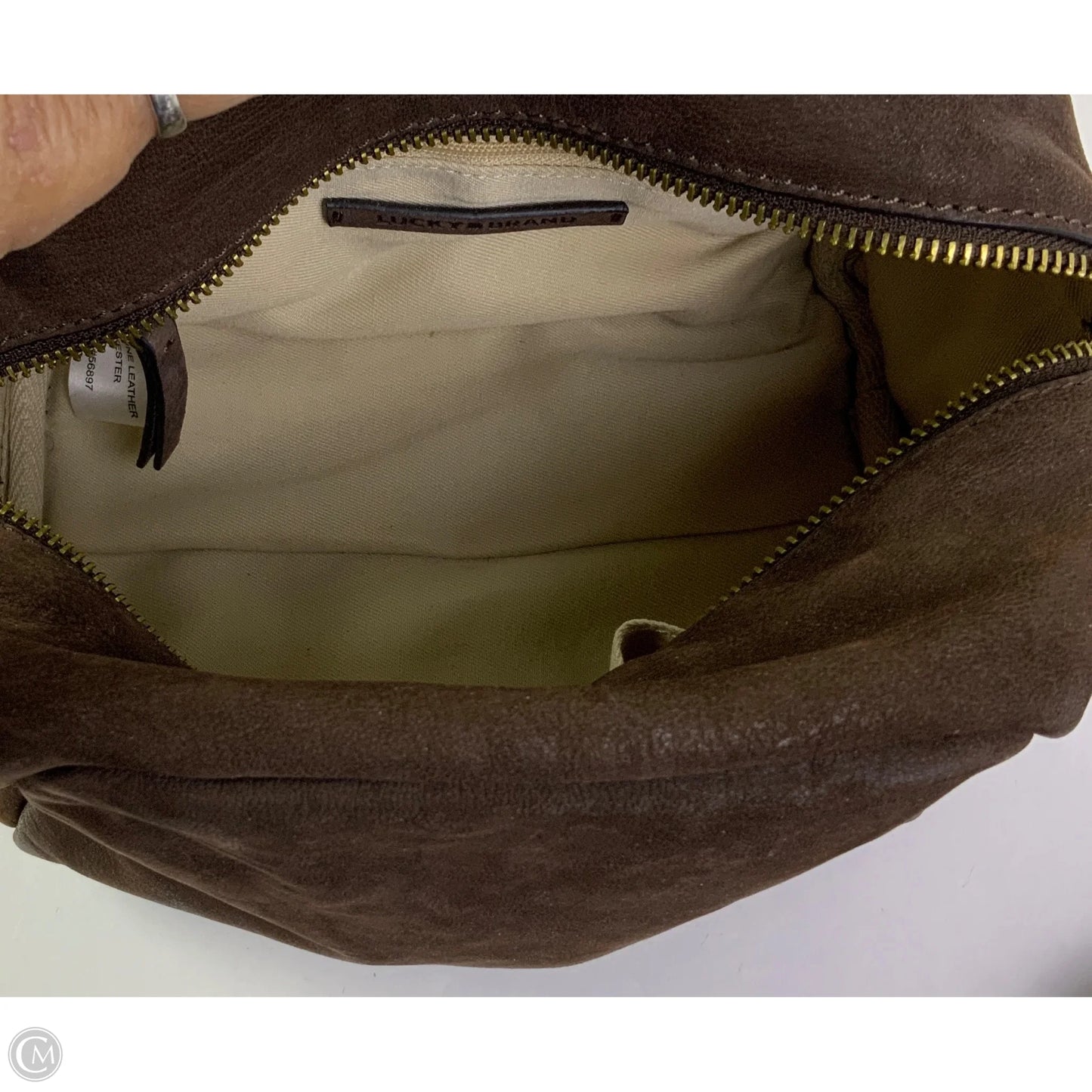 Crossbody Leather By Lucky Brand, Size: Small
