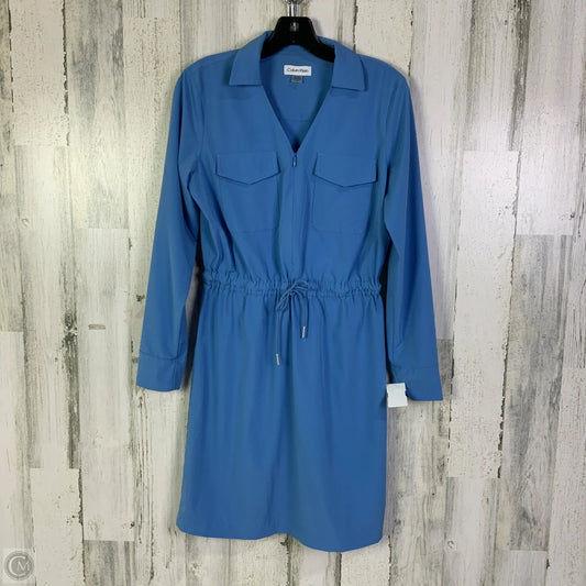 Dress Casual Short By Calvin Klein In Blue, Size: S
