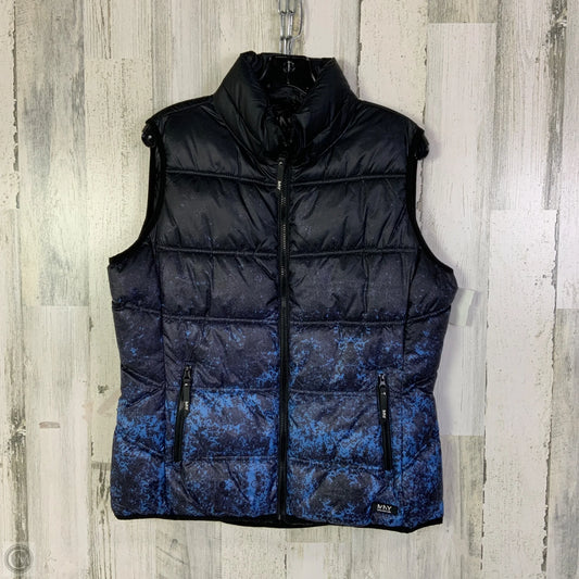 Vest Puffer & Quilted By Marc New York In Black & Blue, Size: L