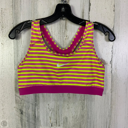 Athletic Pants 2pc By Nike Apparel In Pink & Yellow, Size: L