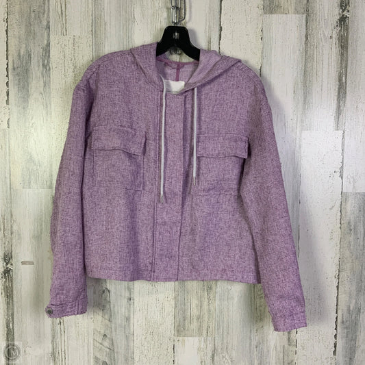 Jacket Shirt By Avec Les Filles In Purple, Size: M