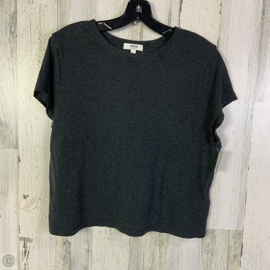 Top Short Sleeve Designer By Agolde In Grey, Size: L